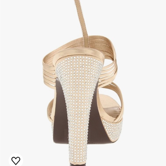 NIB! LAUREN RALPH LAUREN FIONA RHINESTONE PLATFORM SANDAL - Size 5 - Picture 9 of 11